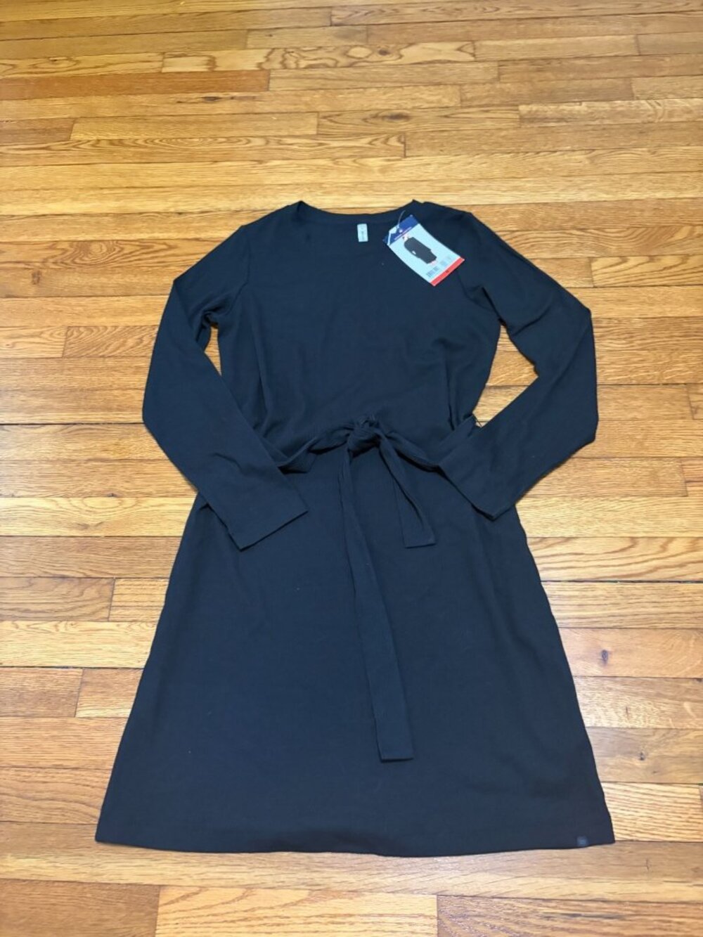 Modern Ambition Womens Dress Sz Medium Black Long Sleeve Above Knee Stretch NWT